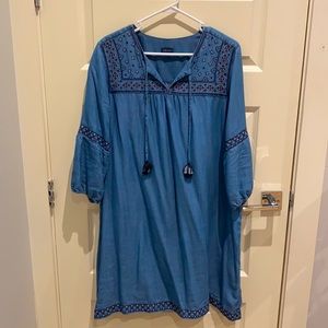 J. Jill Boho Tencil Denim Dress.